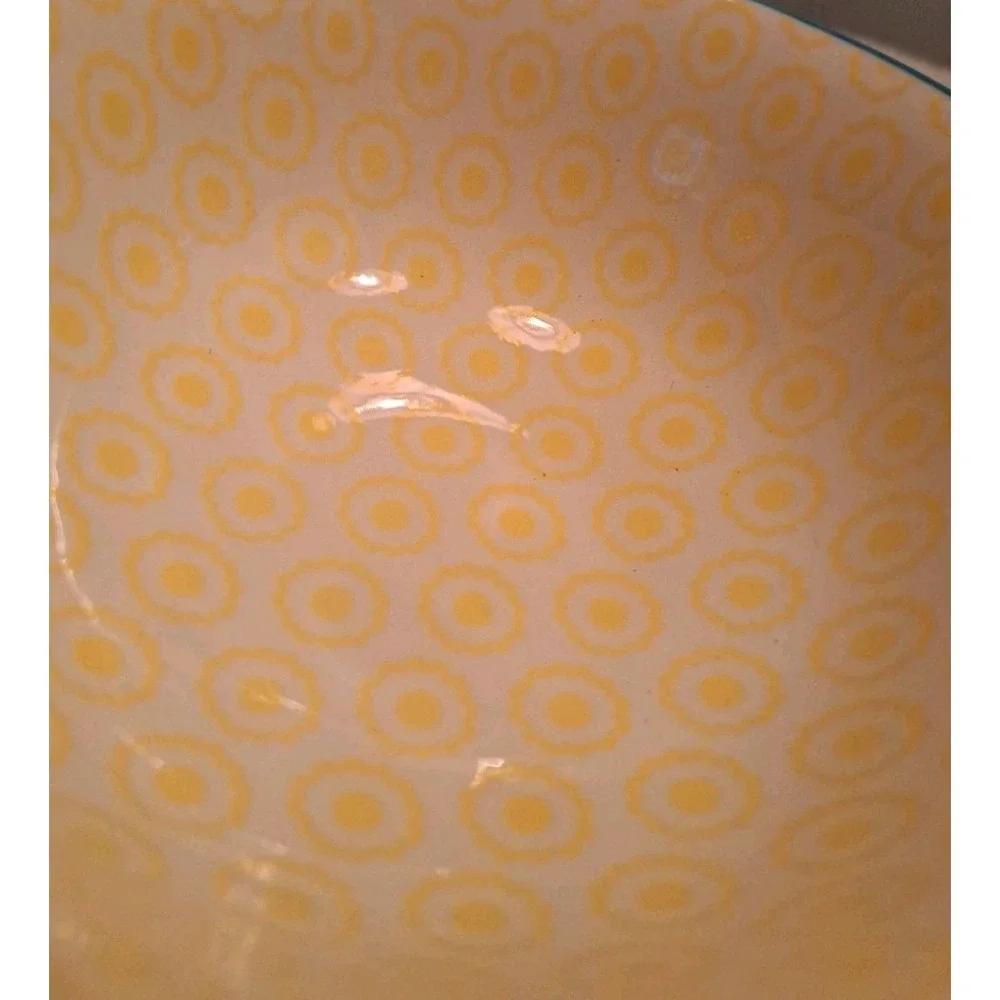 Dover & York Cereal Soup Bowl Geometric Yellow/ Blue Replacement Spring Summer
